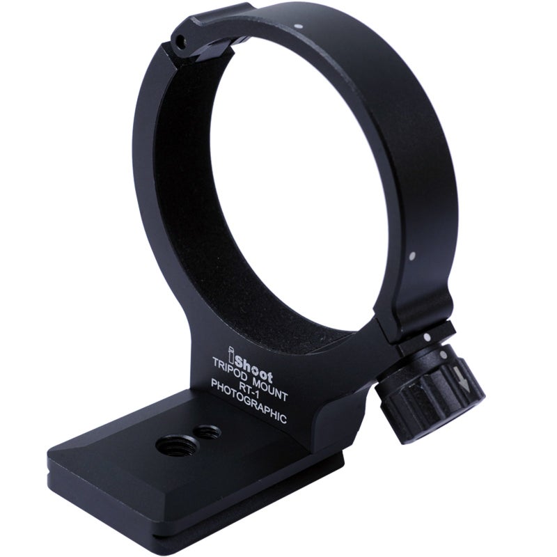 iShoot Lens Tripod Mount Ring Compatible with Nikon RT-1 Nikkor AF-S 300mm F/4E PF ED VR and 70-200mm F/4G ED VR -with Arca-Swiss Fit Quick Release Plate - Image 1